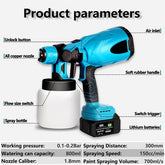 Electric Spray Gun | High Power Cordless Handheld Electric Paint Sprayer Home | 18V Battery